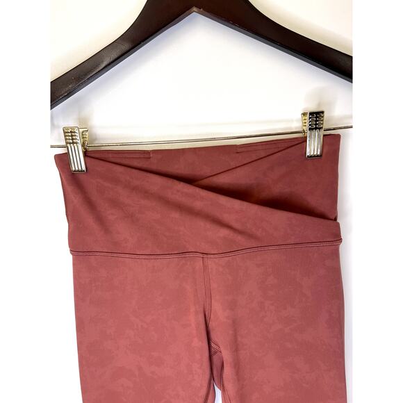 Lululemon Always On High-Rise Tight 28" Size 4 EUC Sky Wash Print Rustic Clay - Picture 8 of 9